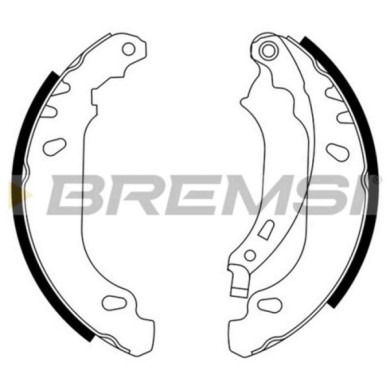 GF0408.JPG Kit Ganasce Freno Posteriore Renault Clio Ii (bb Cb) Gf0408 7701205758 S.f. Bendix Bremsi
