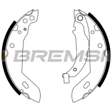 GF0411.JPG Kit Ganasce Freno Posteriore Renault Super 5 (b/c40) Gf0411 7701201800 S.f. Lucas Girling Bremsi