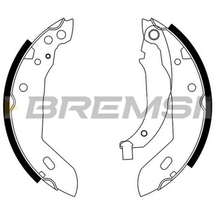 GF0411.JPG Kit Ganasce Freno Posteriore Renault Super 5 (b/c40) Gf0411 7701201800 S.f. Lucas Girling Bremsi