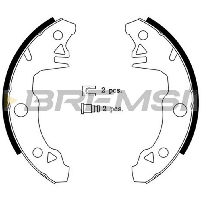 GF0413.JPG Kit Ganasce Freno Posteriore Renault 14 (121) Gf0413 7701202555 S.f. Bendix Bremsi