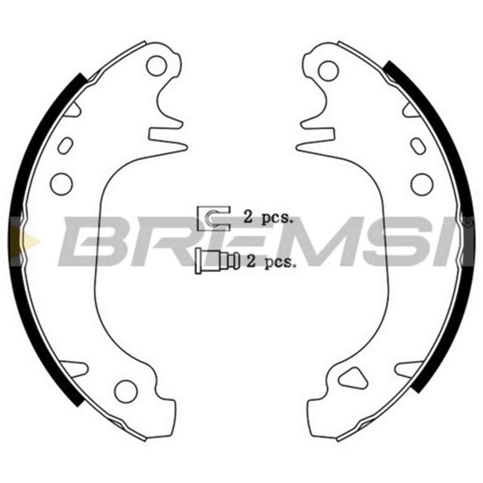 GF0414.JPG Kit Ganasce Freno Posteriore Audi 100 C4 Avant (4a5) Gf0414 S.f. Bendix Bremsi