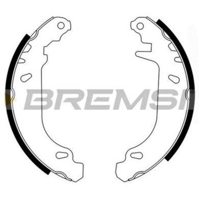 GF0415.JPG Kit Ganasce Freno Posteriore Renault Super 5 (b/c40) Gf0415 77 01 202 345 S.f. Bendix Bremsi