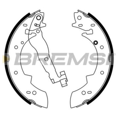 GF0419.JPG Kit Ganasce Freno Posteriore Bmw 3 (e30) Gf0419 S.f. Lucas Girling Bremsi