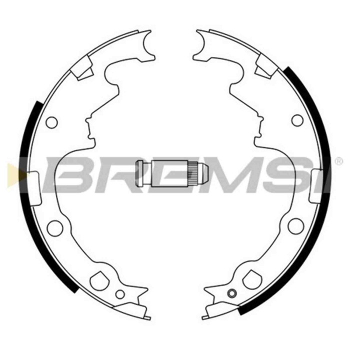 GF0424.JPG Kit Ganasce Freno Posteriore Jeep Wrangler I (yj Sj) Gf0424 04723367ab S.f. Mando Bremsi