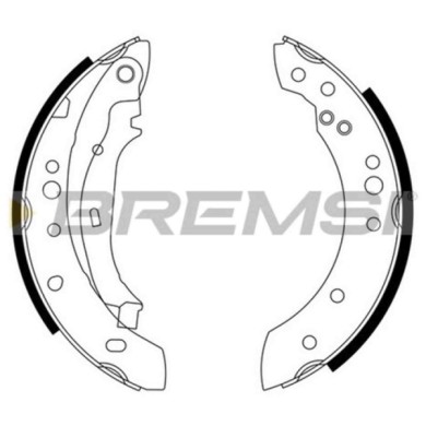 GF0446.JPG Kit Ganasce Freno Posteriore Renault Twingo Ii Clio Ii Twingo I Cassone/coda Spiovente Gf0446 7701209586 S.f. Lucas/t