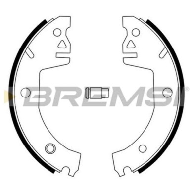 GF0472.JPG Kit Ganasce Freno Posteriore Skoda Favorit Favorit Forman Favorit Pick-up Rapid Gf0472 115330140 S.f. Trw Bremsi