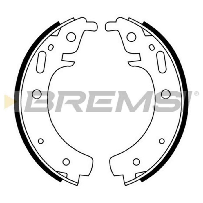 GF0501.JPG Kit Ganasce Freno Posteriore Trabant P 601 P 601 Universal P 601 Tramp P 601 Furgonato Gf0501 S.f. Perrot Bremsi