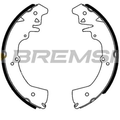 GF0517.JPG Kit Ganasce Freno Posteriore Mahindra Xuv500 Gf0517 S.f. Akebono Bremsi
