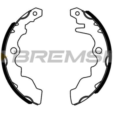 GF0518.JPG Kit Ganasce Freno Posteriore Suzuki Maruti Gf0518 270242300146 S.f. Akebono Bremsi