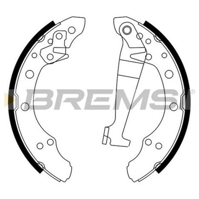 GF0543.JPG Kit Ganasce Freno Posteriore Audi 80 B2 Tre Volumi (811 813 814 819 853) Gf0543 Bremsi