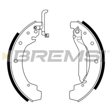 GF0549.JPG Kit Ganasce Freno Posteriore Volkswagen Transporter T3 Autobus (25) Gf0549 291698527bx Bremsi