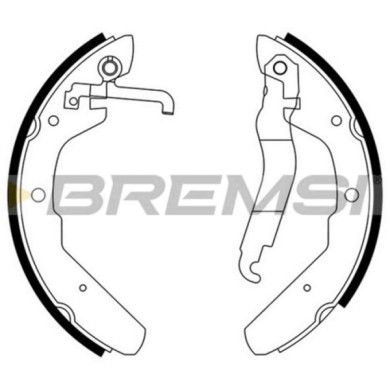 GF0552.JPG Kit Ganasce Freno Posteriore Volkswagen Transporter T3 Autobus (25) Gf0552 251609531g Bremsi