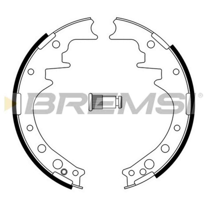 GF0554.JPG Kit Ganasce Freno Posteriore Toyota Dyna 100 Pianale Piatto/telaio (yh) Gf0554 04495-26020 S.f. Akebono Bremsi