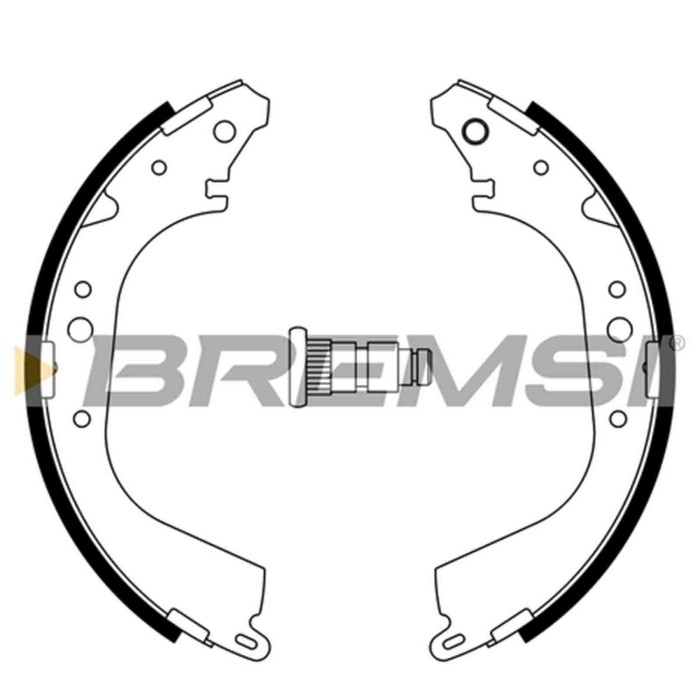GF0555A.JPG Kit Ganasce Freno Posteriore Toyota Land Cruiser 80 (j8) Gf0555a 04495-60011 S.f. Akebono Bremsi