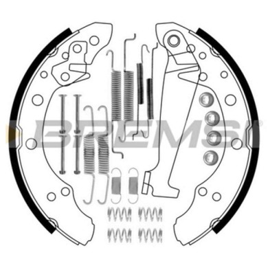 GF0556-1.JPG Kit Ganasce Freno Posteriore Audi 80 B2 Tre Volumi (811 813 814 819 853) Gf0556-1 1h0 609 525 Bremsi