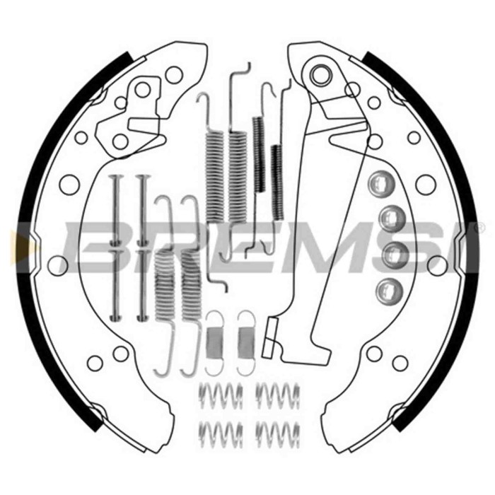 GF0556-1.JPG Kit Ganasce Freno Posteriore Audi 80 B2 Tre Volumi (811 813 814 819 853) Gf0556-1 1h0 609 525 Bremsi