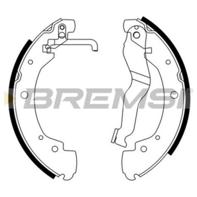 GF0557.JPG Kit Ganasce Freno Posteriore Volkswagen Transporter T4 Autobus (70b 70c 7db 7dk 70j 70k 7dc 7 Gf0557 701609531 Bremsi