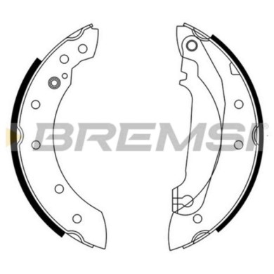 GF0601.JPG Kit Ganasce Freno Posteriore Volvo 480 E 440 K 460 L Gf0601 3343436 S.f. Lucas Girling Bremsi