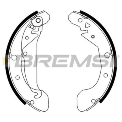 GF0632.JPG Kit Ganasce Freno Posteriore Daewoo Rezzo Chevrolet Rezzo Mpv/space Wagon Gf0632 96319066 S.f. Lucas Girling Bremsi