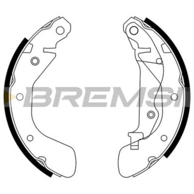 GF0633.JPG Kit Ganasce Freno Posteriore Chevrolet Aveo / Kalos 2 Volumi /coda Spiovente (t200) Gf0633 93740251 S.f. Gen. Motors 