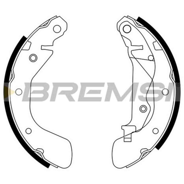 GF0633.JPG Kit Ganasce Freno Posteriore Chevrolet Aveo / Kalos 2 Volumi /coda Spiovente (t200) Gf0633 93740251 S.f. Gen. Motors 