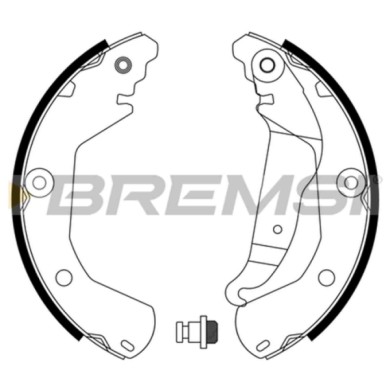 GF0636.JPG Kit Ganasce Freno Posteriore Chevrolet Aveo / Kalos 2 Volumi /coda Spiovente (t250 T255) Gf0636 95145057 Bremsi