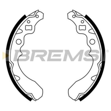 GF0670.JPG Kit Ganasce Freno Posteriore Daihatsu Cuore Ii Cuore Iii Cuore Iv Move Gf0670 04495-87214-000 S.f. Akebono Bremsi