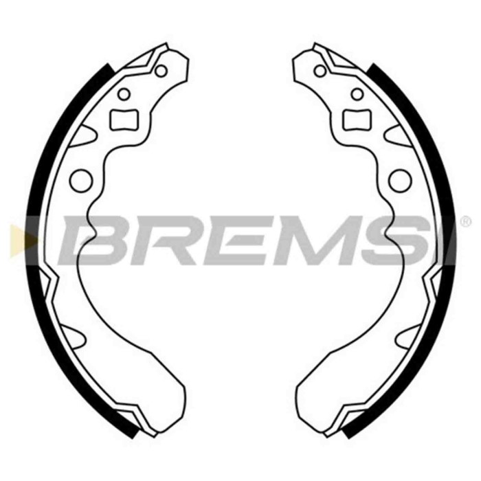 GF0670.JPG Kit Ganasce Freno Posteriore Daihatsu Cuore Ii Cuore Iii Cuore Iv Move Gf0670 04495-87214-000 S.f. Akebono Bremsi