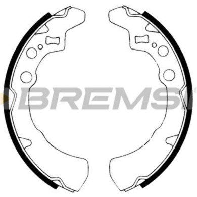 GF0671.JPG Kit Ganasce Freno Posteriore Daihatsu Cuore I Cuore Ii Gf0671 S.f. Akebono Bremsi
