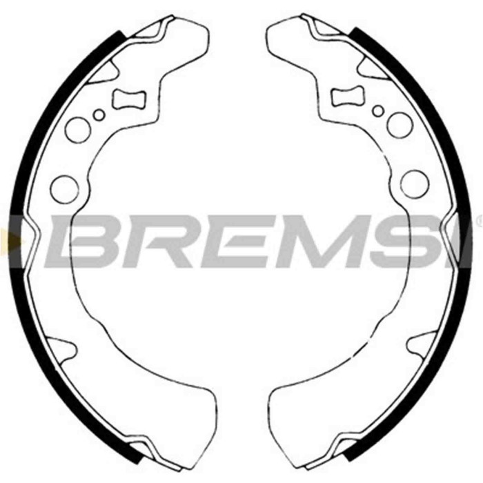 GF0671.JPG Kit Ganasce Freno Posteriore Daihatsu Cuore I Cuore Ii Gf0671 S.f. Akebono Bremsi