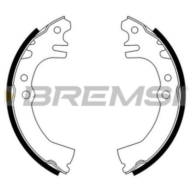 GF0680.JPG Kit Ganasce Freno Posteriore Daihatsu Cuore Iv Move Cuore Vi Gf0680 04495-87204 S.f. Akebono Bremsi
