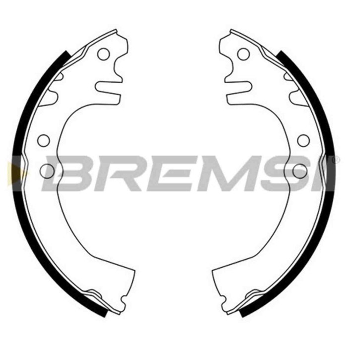 GF0680.JPG Kit Ganasce Freno Posteriore Daihatsu Cuore Iv Move Cuore Vi Gf0680 04495-87204 S.f. Akebono Bremsi