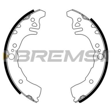 GF0681.JPG Kit Ganasce Freno Posteriore Daihatsu Sirion Hijet Furgonato Hijet Autobus Copen Gf0681 04495-97213 S.f. Akebono Brem