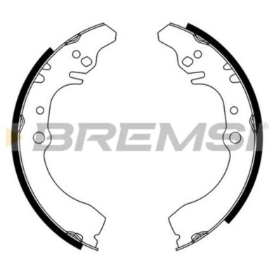 GF0682.JPG Kit Ganasce Freno Posteriore Daihatsu Gran Move (g3) Gf0682 04495-87714 S.f. Akebono Bremsi