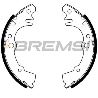 GF0683.JPG Kit Ganasce Freno Posteriore Daihatsu Move Gf0683 04495-97207 S.f. Akebono Bremsi