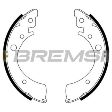 GF0701.JPG Kit Ganasce Freno Posteriore Honda Accord I (sj Sy) Gf0701 43153-sa5-003 S.f. Akebono Bremsi