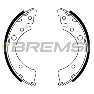 GF0702.JPG Kit Ganasce Freno Posteriore Honda Civic I Shuttle (an Ar) Gf0702 43153sb6003 S.f. Akebono Bremsi