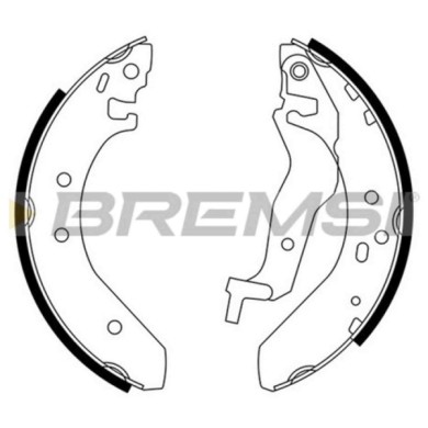 GF0705.JPG Kit Ganasce Freno Posteriore Rover 200 Ii 2 Volumi /coda Spiovente (xw) Gf0705 Gbs90830 S.f. Lucas Girling Bremsi