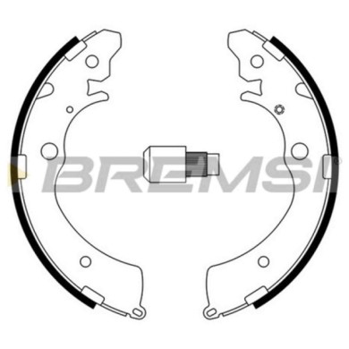 GF0706.JPG Kit Ganasce Freno Posteriore Honda Accord Iv (cb) Gf0706 06450-s9a-e51 S.f. Akebono Bremsi