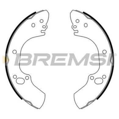 GF0707.JPG Kit Ganasce Freno Posteriore Opel Campo Gf0707 552153 S.f. Akebono Bremsi