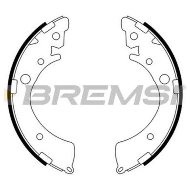 GF0709.JPG Kit Ganasce Freno Posteriore Honda Accord Iii (ca) Gf0709 04431s5se01 S.f. Akebono Bremsi