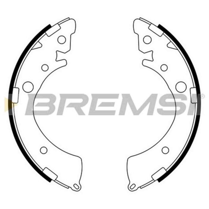 GF0709.JPG Kit Ganasce Freno Posteriore Honda Accord Iii (ca) Gf0709 04431s5se01 S.f. Akebono Bremsi