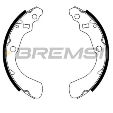 GF0710.JPG Kit Ganasce Freno Posteriore Honda Logo Gf0710 43153-s50-000 S.f. Nissin Bremsi