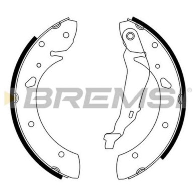 GF0711.JPG Kit Ganasce Freno Posteriore Honda Accord Vi Accord Vi Hatchback Gf0711 04431-s1a-e51 S.f. Lucas Girling Bremsi