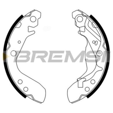 GF0712.JPG Kit Ganasce Freno Posteriore Honda Jazz Ii Gf0712 01431-saa-000 S.f. Nbk Bremsi