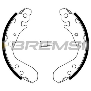 GF0714.JPG Kit Ganasce Freno Posteriore Honda Insight Gf0714 43153-tg1-t01 S.f. Nbk Bremsi