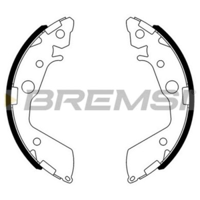 GF0718.JPG Kit Ganasce Freno Posteriore Honda Jazz Ii Jazz Iii Gf0718 43153-sel-003 S.f. Akebono Bremsi