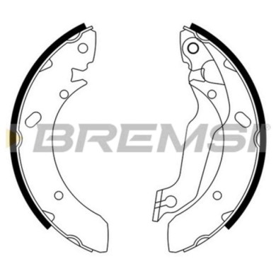 GF0733.JPG Kit Ganasce Freno Posteriore Hyundai Lantra I (j-1) Gf0733 5830528a00 S.f. Lucas Girling Bremsi