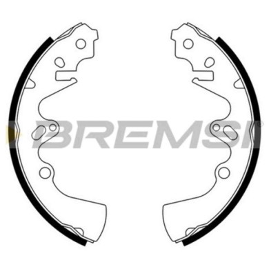 GF0735.JPG Kit Ganasce Freno Posteriore Mazda 626 I 929 I 616 818 Station Wagon Gf0735 10112638z S.f. Sumitomo Bremsi