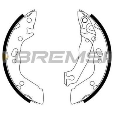 GF0736.JPG Kit Ganasce Freno Posteriore Hyundai S Coupe (slc) Gf0736 5830524a00 S.f. Akebono Bremsi